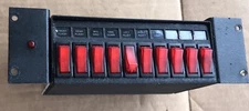 Police Vehicle Light Control Switch Box With Mounting bracket Clean Condition.
