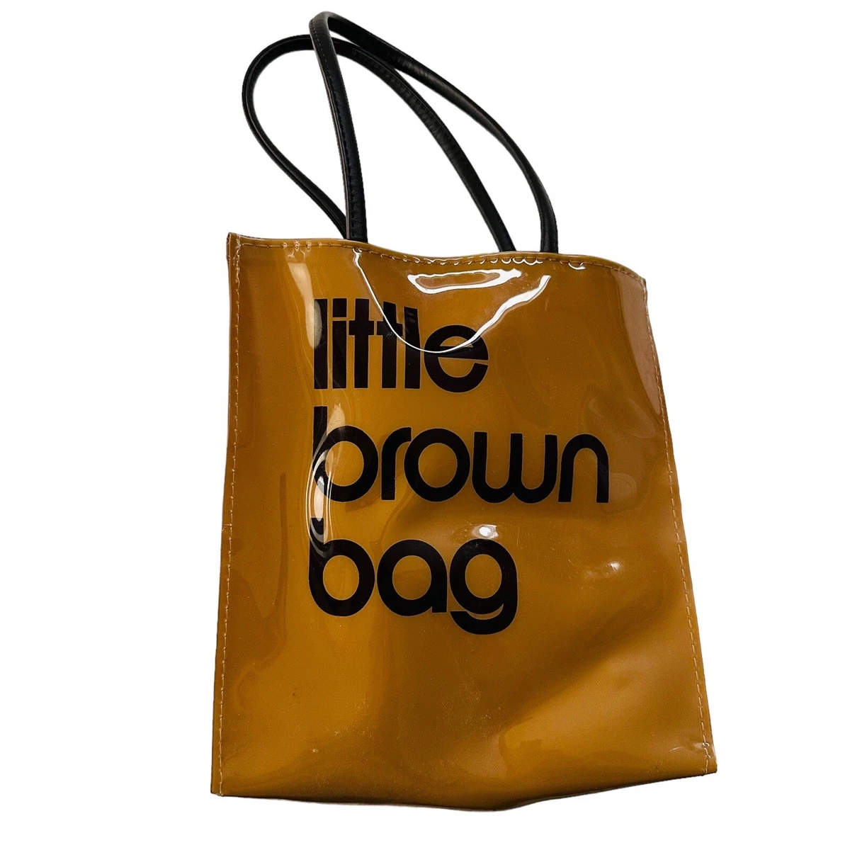 Bloomingdale's, Bags, Bloomingdales Medium Brown Bag Vinyl Tote