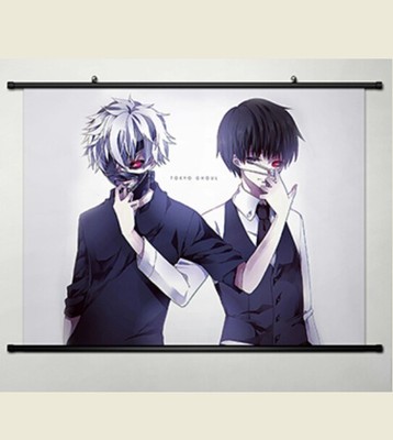 Wall Scroll Home Decor Tokyo Ghoul Ken Kaneki Japanese Anime Poster Halloween Ebay