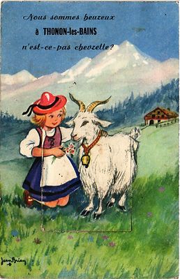 AK Wir sind schön in THONON-les-BAINS nicht wahr? (450101)