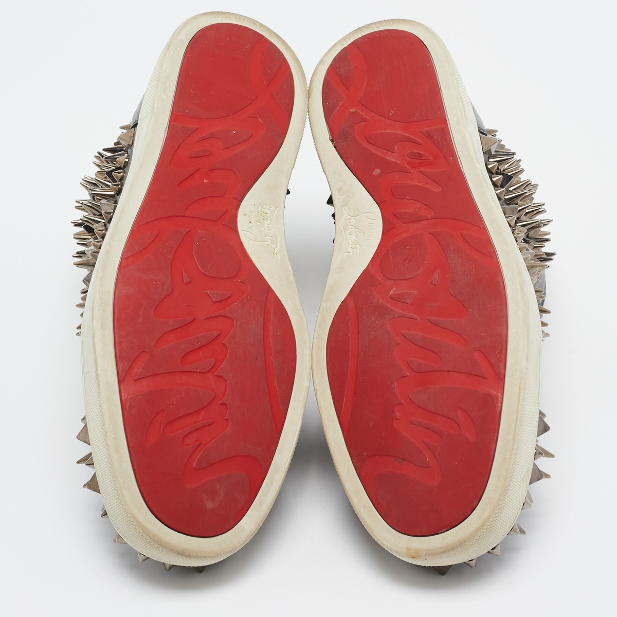 Christian Louboutin Metallic Leather Pik Pik Pik High Top Christian Louboutin Metallic Leather Pik Pik Pik High Top