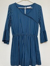 Adorable Abercrombie Kids Girls Size 15/16 Wide Leg Blue Jumpsuit Romper