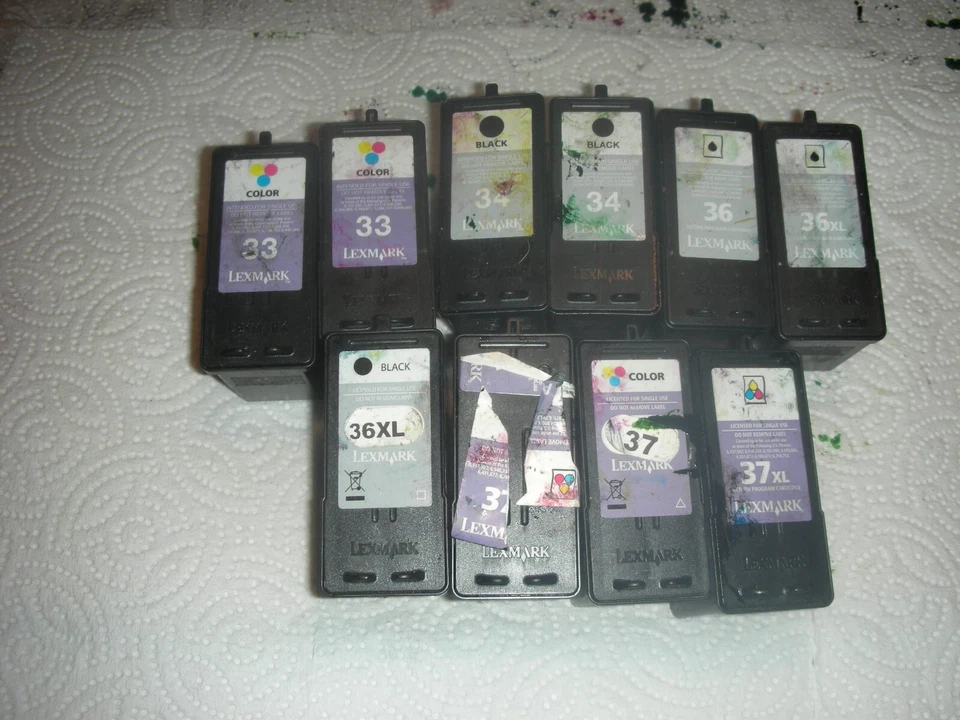 43 EMPTY LEXMARK INK CARTRIDGES - ASSORTED COLOR & BLACK   LOT#23X5 - Image 3 of 4