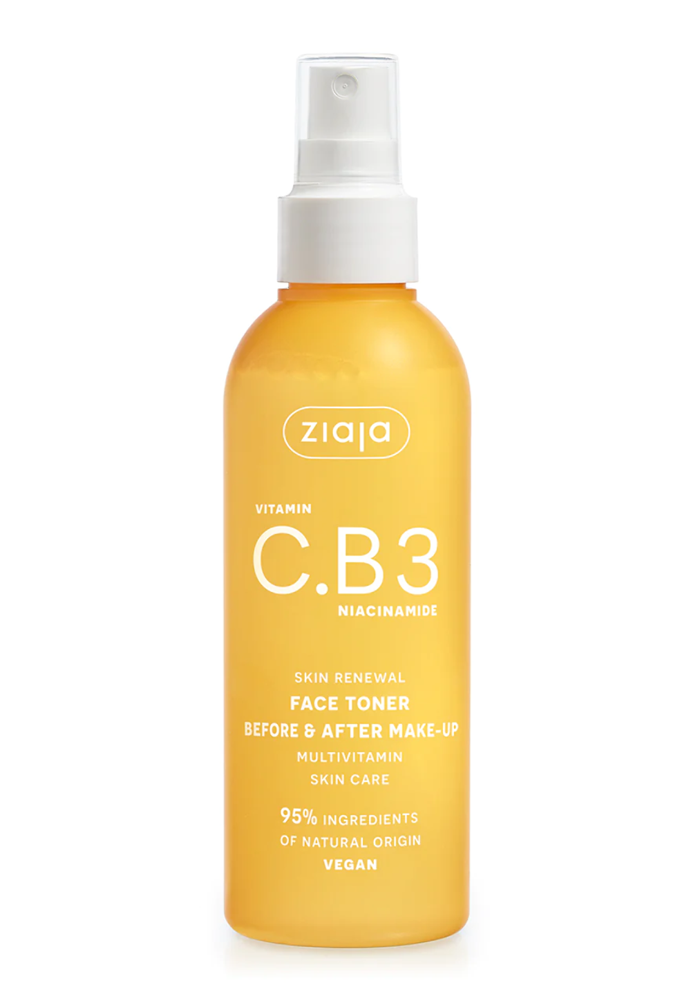 Ziaja Unisex White Vitamin C.b3 Niacinamide Face Toner In Spray 190Ml In - Image 2