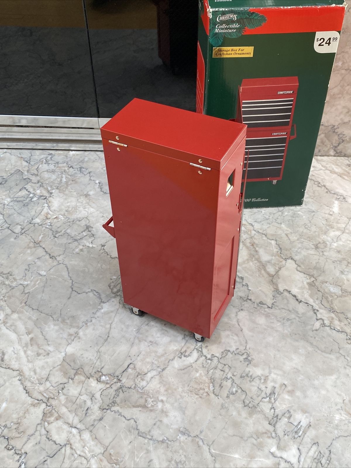 2000 Sears Craftsman Tool Box Christmas Ornament Collection Miniatures 11” Metal - Picture 6 of 11