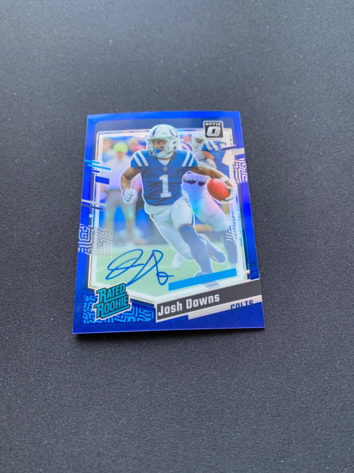 2023 Panini Donruss Optic JOSH DOWNS Rated Rookie Blue Prizm Auto RC /99 #248
