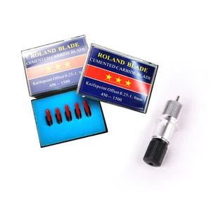 1pc HQ Roland Blade Holder + 5Pcs 60° Roland Blade Vinyl Cutter Cutting Plotter