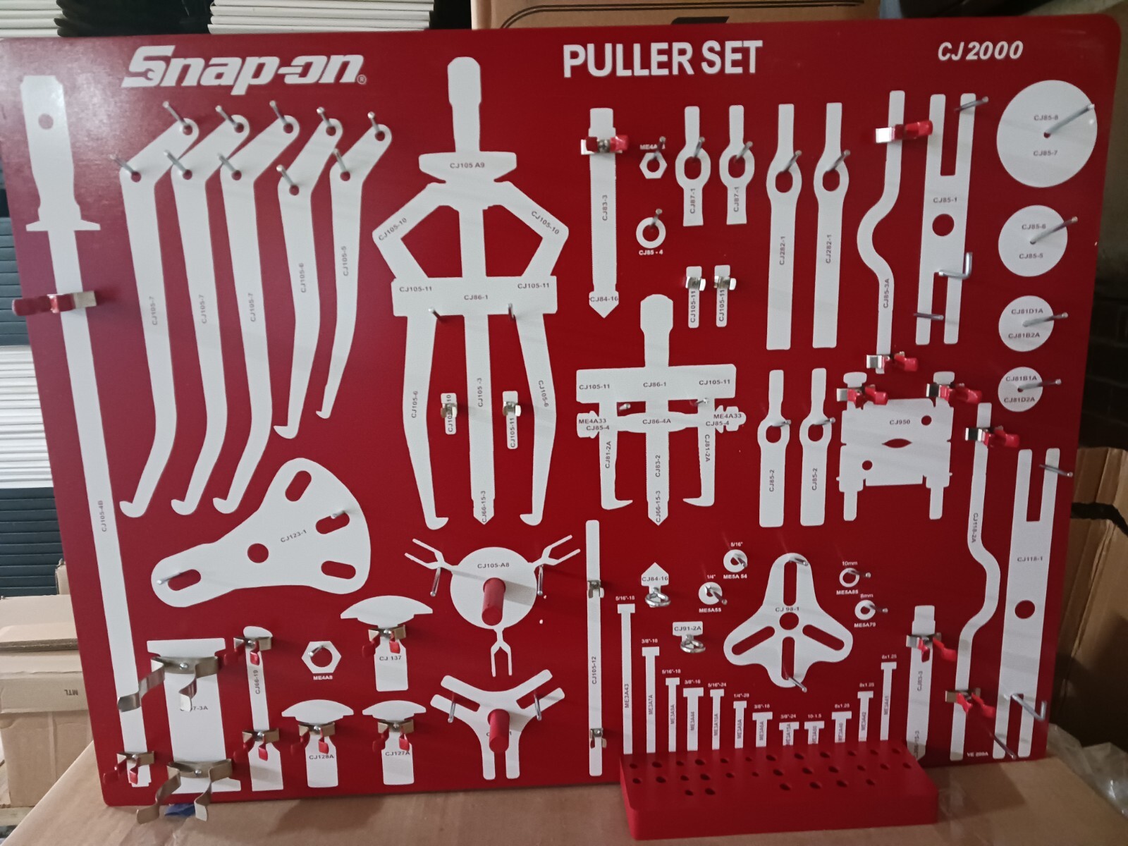 Snapon Tools Interchangeable Puller Set Peg Board Display CJ2000 VE 200 NEW eBay