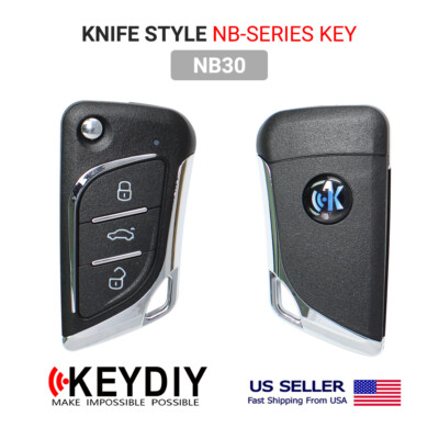 KEYDIY KD Universal Car Flip Remote Wireless Key 3 Buttons Knife Type NB30