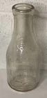 Vintage Kingwood Dairy One Quart Milk Bottle Mentor OH Embossed Glass King Wood