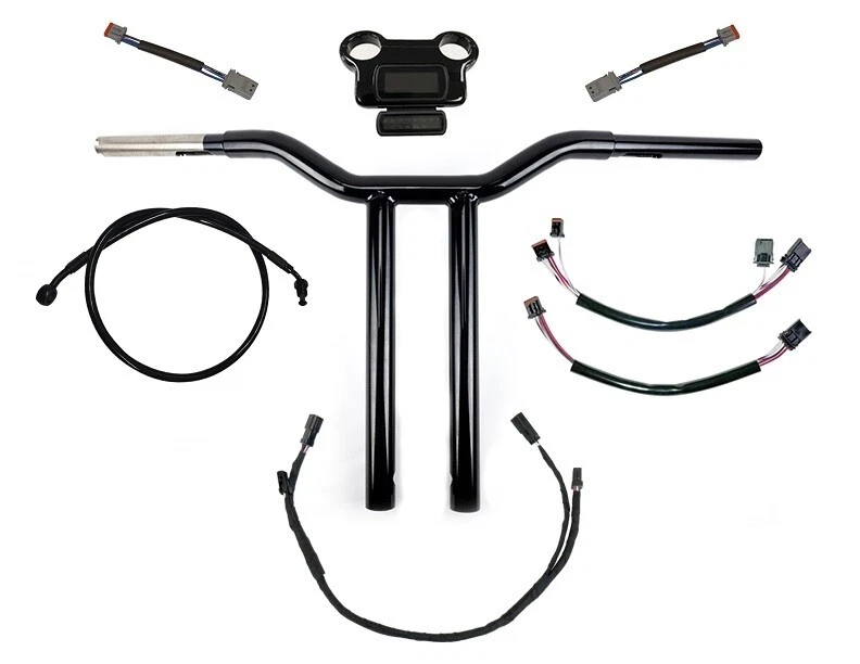 Harley Street Bob ABS Monkey Bars Handlebar Kit - Fits 2012, 2014-2016, 2018-2023 Streetbob