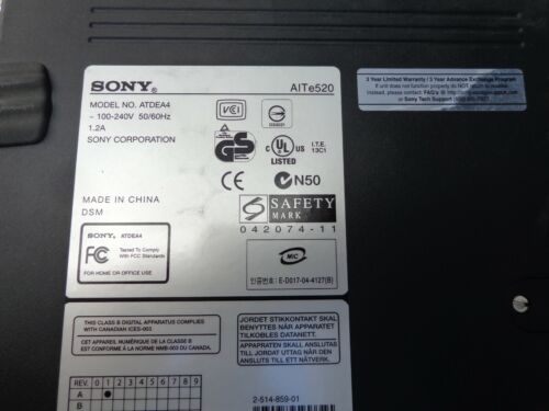 Sony Bandlaufwerk ATDEA4 EXTERN 520GB AIT4 AIT-4 LVD SDX-900V AITe520 - Bild 3 von 5