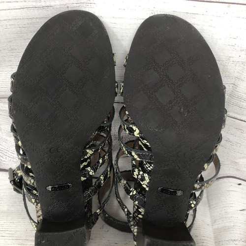 Vionic Shoes Sami Boa Snake Print Ankle Strappy Heeled Sandals Womens Sz 6.5 - Picture 10 of 10