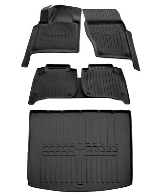 Gummimatten Fußmatten Kofferraumwanne für VW Touareg 2 7P 2010-2018