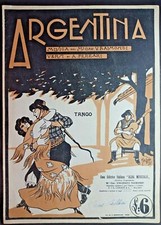 ARGENTINA(TANGO) di V.RAIMONDI R@RO SPARTITO MUSICALE DEI PRIMI DEL 900-8904