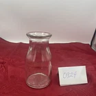 VTG Anchor Hocking 1/2 Pint Cream Milk Bottle Clear Glass Container ~5” tall