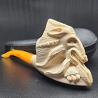 Dragon meerschaum pipe handmade block meerschaum by CPW Pipes #4361