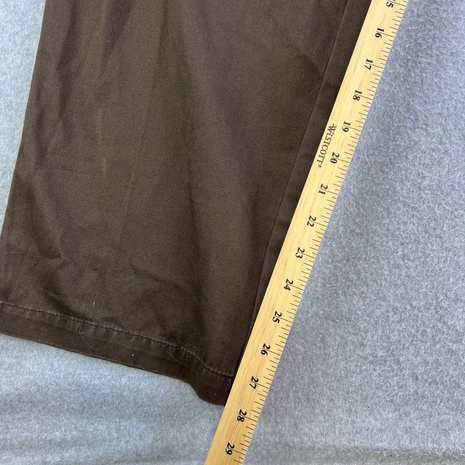 Caribbean Joe Pants Womens 24W Brown Hurricane Twill Straight Fit Belted NWT - Image 3 of 4