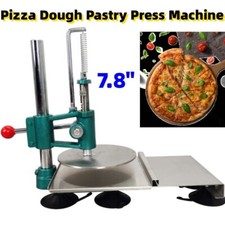 7.8" Pizza Dough Pastry Press Machine Manual Tortilla Machine Dough Roller Press