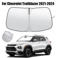 For Chevy Trailblazer 21-24 Foldable Windshield Sun Shade Visor Cover UV Block