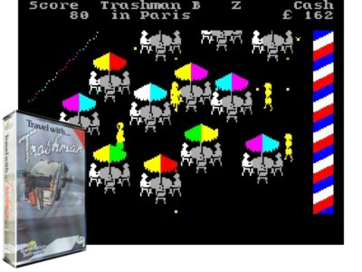 Sinclair ZX Spectrum 48K Game - TRAVEL WITH TRASHMAN - New Generation - Tested