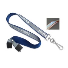 Reflective SAFETY FIRST Lanyard with Breakaway Clasp  Swivel Hook Specialist ID