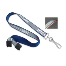 Reflective SAFETY FIRST Lanyard with Breakaway Clasp & Swivel Hook Specialist ID