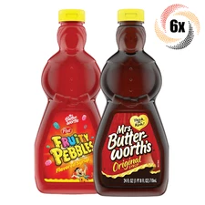 6x Bottles Mrs. Butterworth's Variety Flavor Syrup  | 24 fl oz | Mix & Match!
