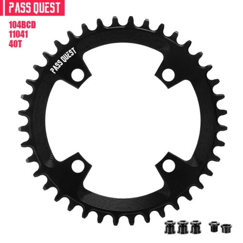 104BCD MTB Bicycle Round Chainring Crown 32T-48T Plate 4 Bolts Chainwheel - Picture 17 of 43