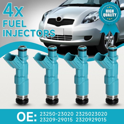 4PCS Fuel Injectors 23250-23020 Per Toyota Yaris Vitz 1.0L 1.3L 1999-2005 IT