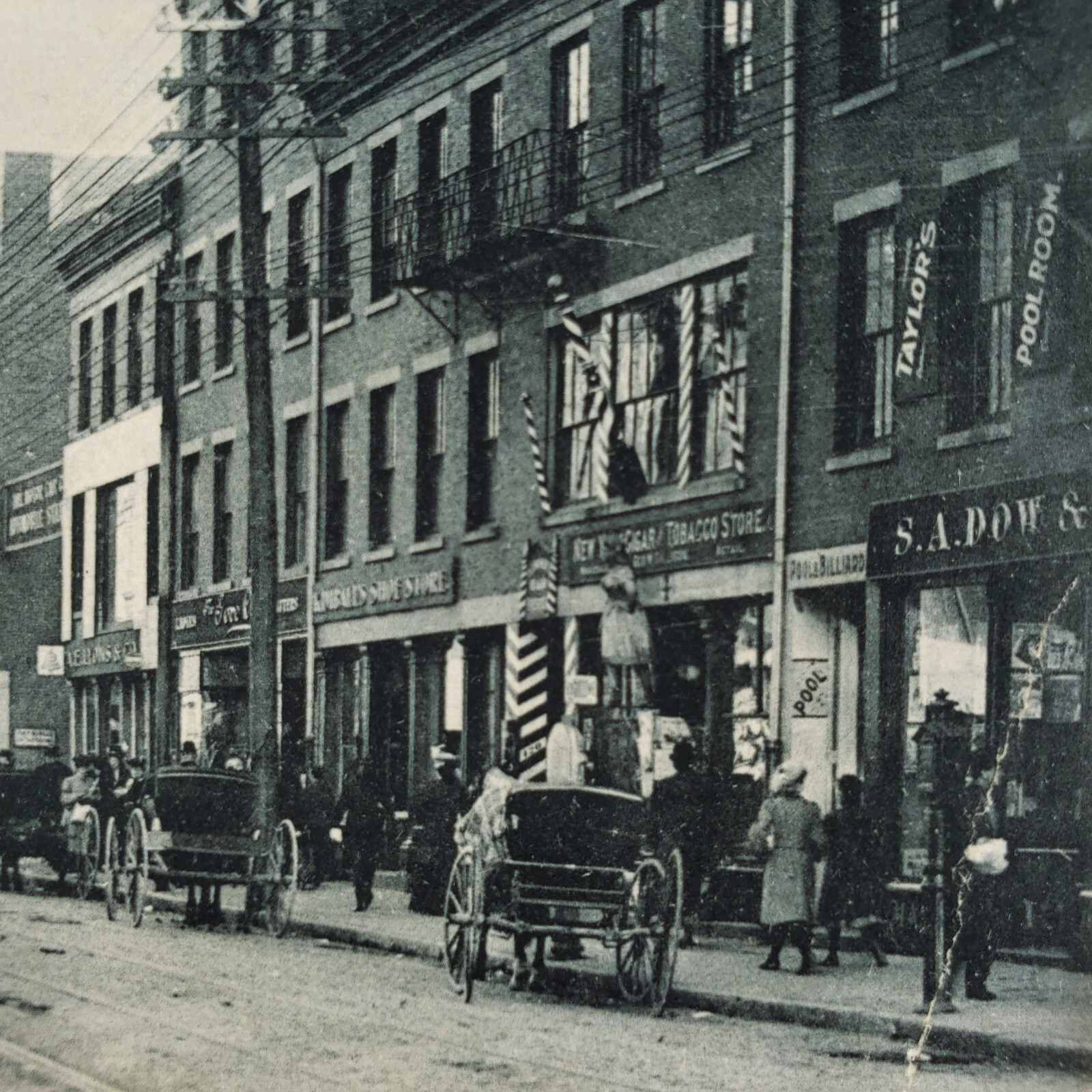 Haverhill Merrimack Street Scene Postcard c1910 Massachusetts Shops