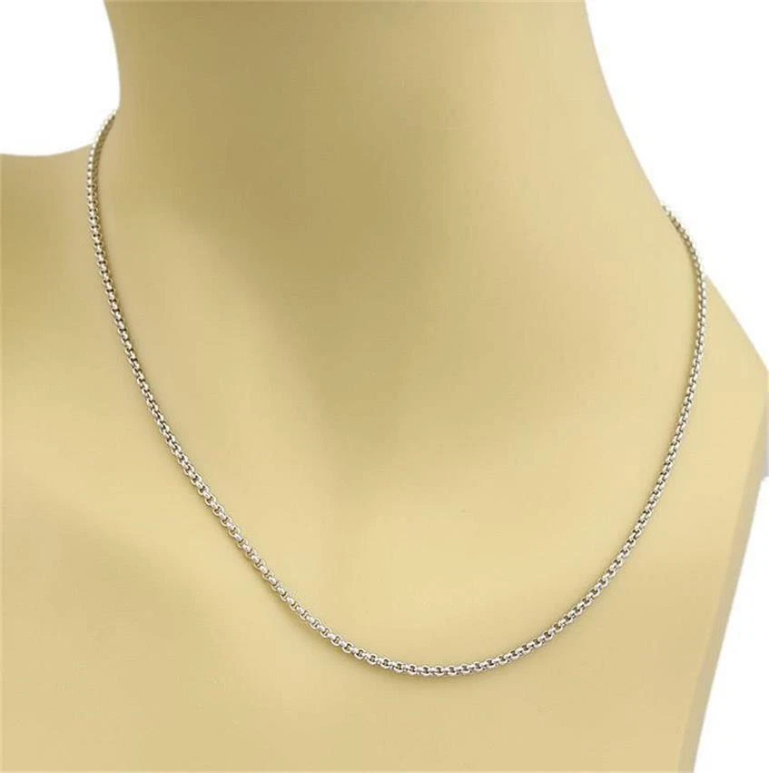 Цепочка звеньев Chopard из белого золота 18 карат длиной 3,5 мм 17 дюймов - Изображение 2 из 3