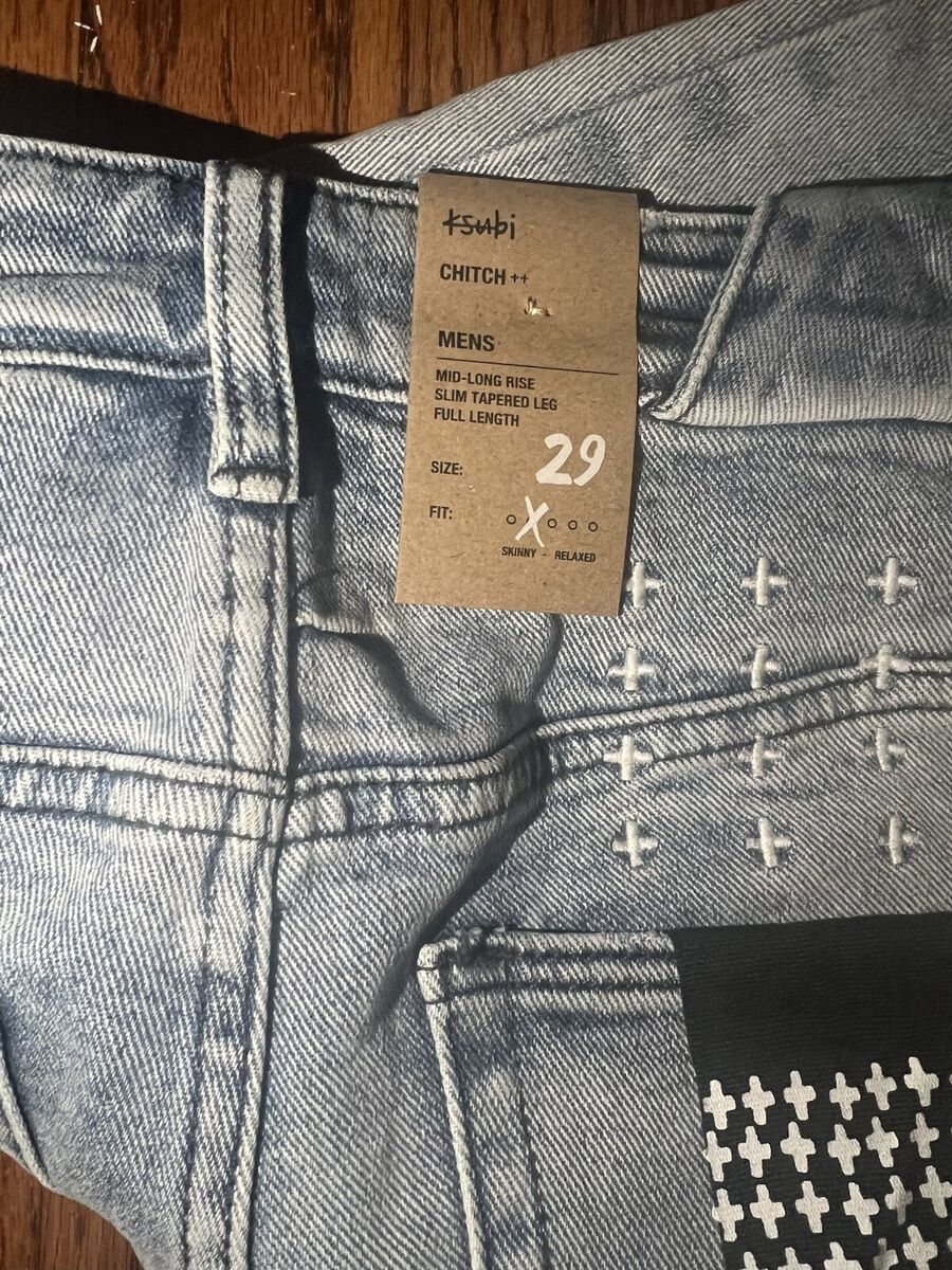 Ksubi Men Size 29x33 'Chitch Slim Fit Jeans In Philly Blue Ksubi Men Size 29x33 'Chitch Slim Fit Jeans In Philly Blue