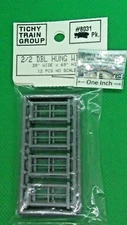 Tichy Train Group HO #8031 DOUBLE HUNG WINDOWS, 2/2, pkg. 12 - Details Below