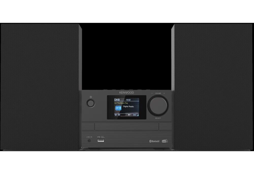 Kenwood M-525DAB schwarz Stereoanlage (mit CD-Spieler, DAB, Fernbedienung, MP3)