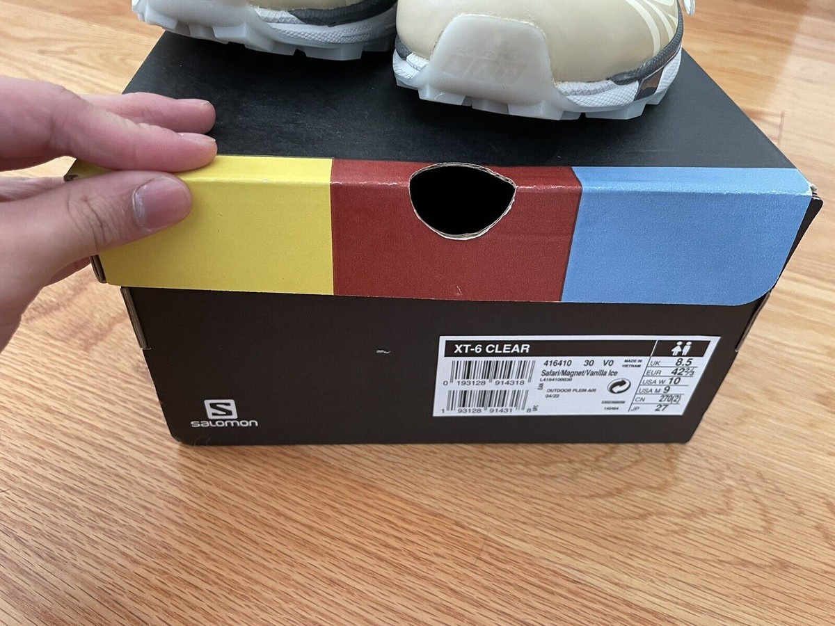Salomon XT-6 Clear - Safari/Magnet/Vanilla Ice - (L41641000) | eBay