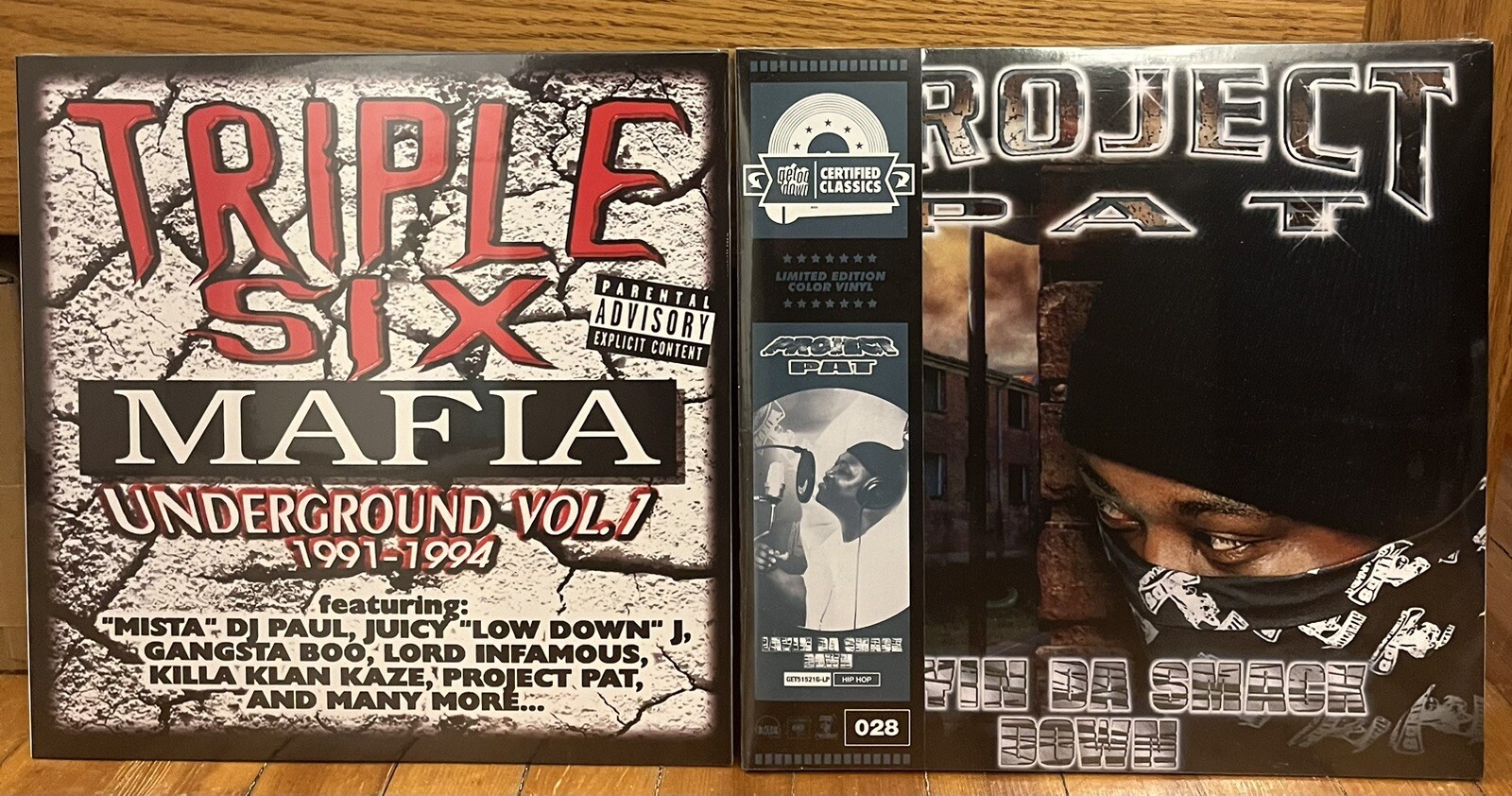 Triple 6 Mafia Project Pat LTD Vinyl Underground Vol 1 /300 Smack Down 821/1000