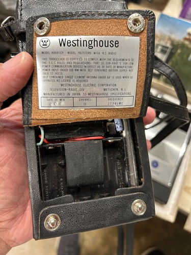 2 vintage Westinghouse Transistor Battery Powered Transceivers Communicator TR2 - Zdjęcie 5 z 13