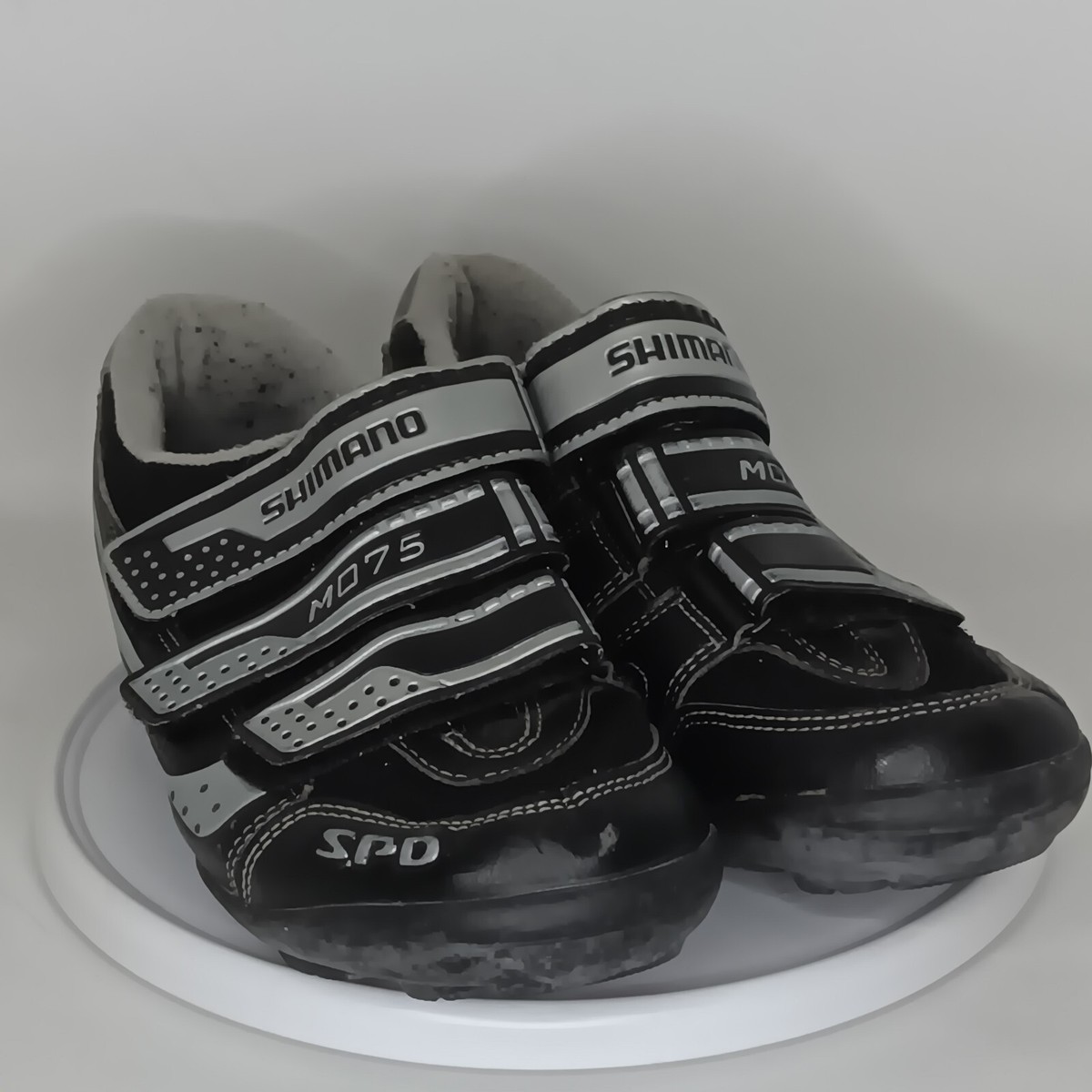 Shimano Men's SPD SH-M075 Black Silver Cycling Shoes 39