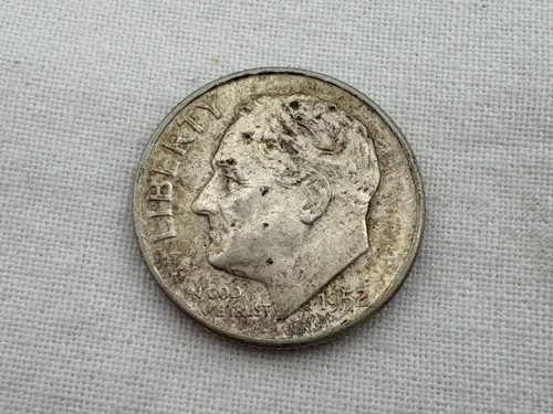 1952 S U.S. Roosevelt Silver Dime KW-25