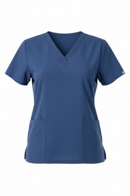 SET. VIAOLI Blue Medical Scrubs Set Womens Solid Top & Pants Size S