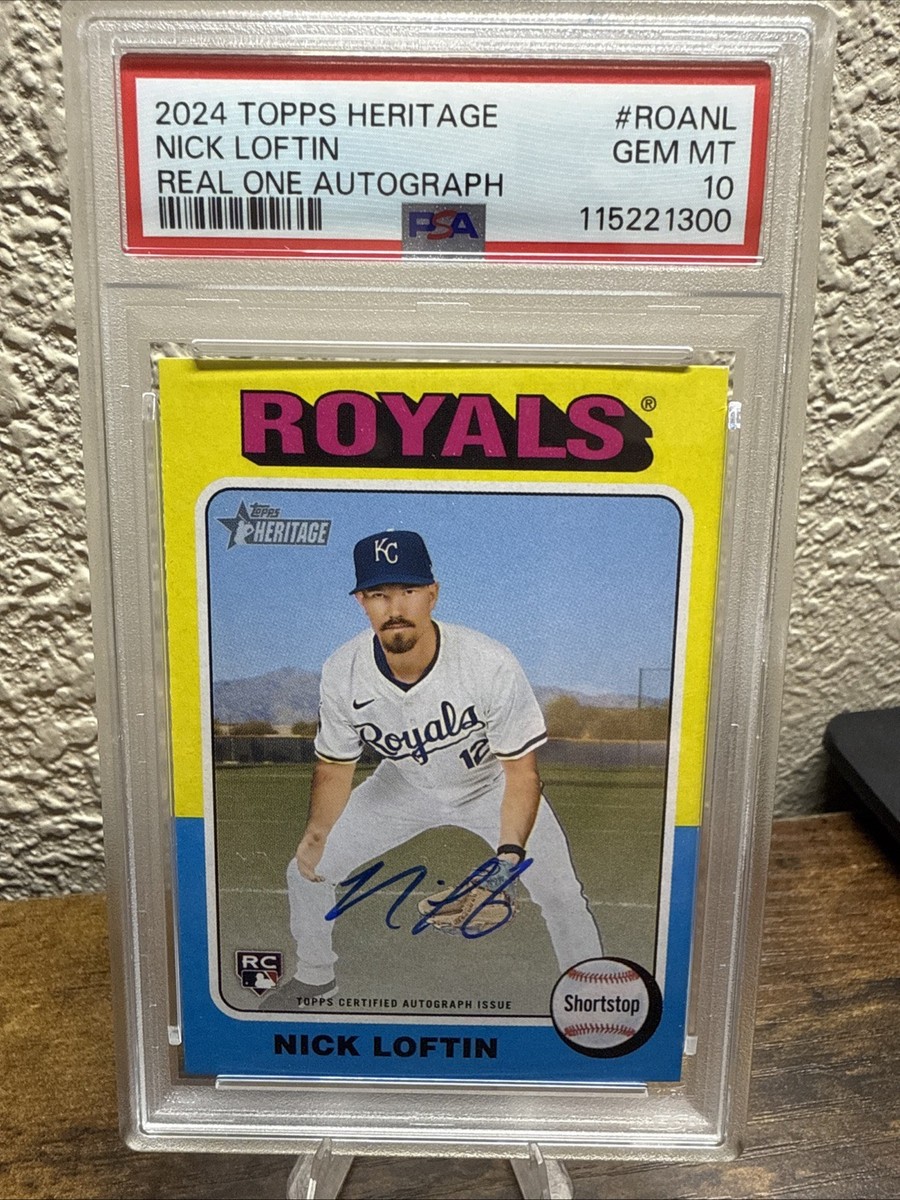 2024 Topps Heritage NICK LOFTIN Real One Auto Rookie RC PSA 10 | eBay