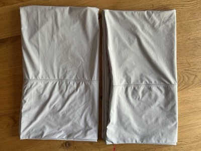 (Set of 2) Rest Evercool King Size Pillowcases 35  x 19  Cool Gray Luxury