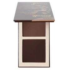 Bronzed Duo Bronzer Deep Dark - Soft Matte Bronzer, Contour, Pressed, Long-Weari