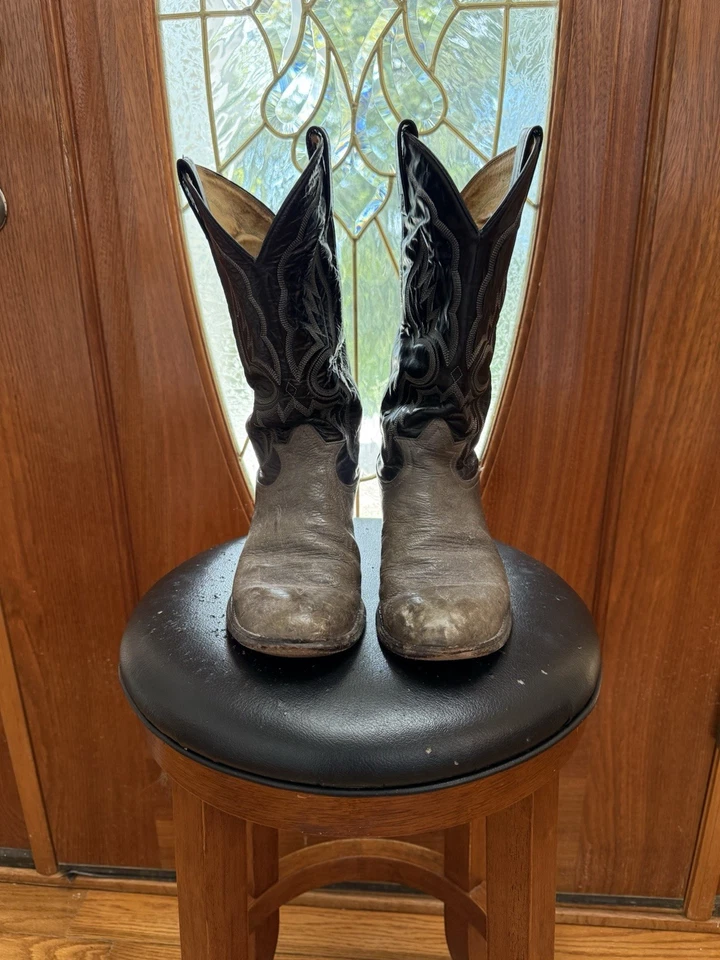 Lote de 3 botas vaqueras occidentales para hombre - Larry Mahan, Nocona y Tony Lama - talla 8R Foto 2 de 4