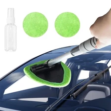 Windshield Cleaner Wand Microfiber Car Inside Window Cleaning Tool Anti Fog 2025