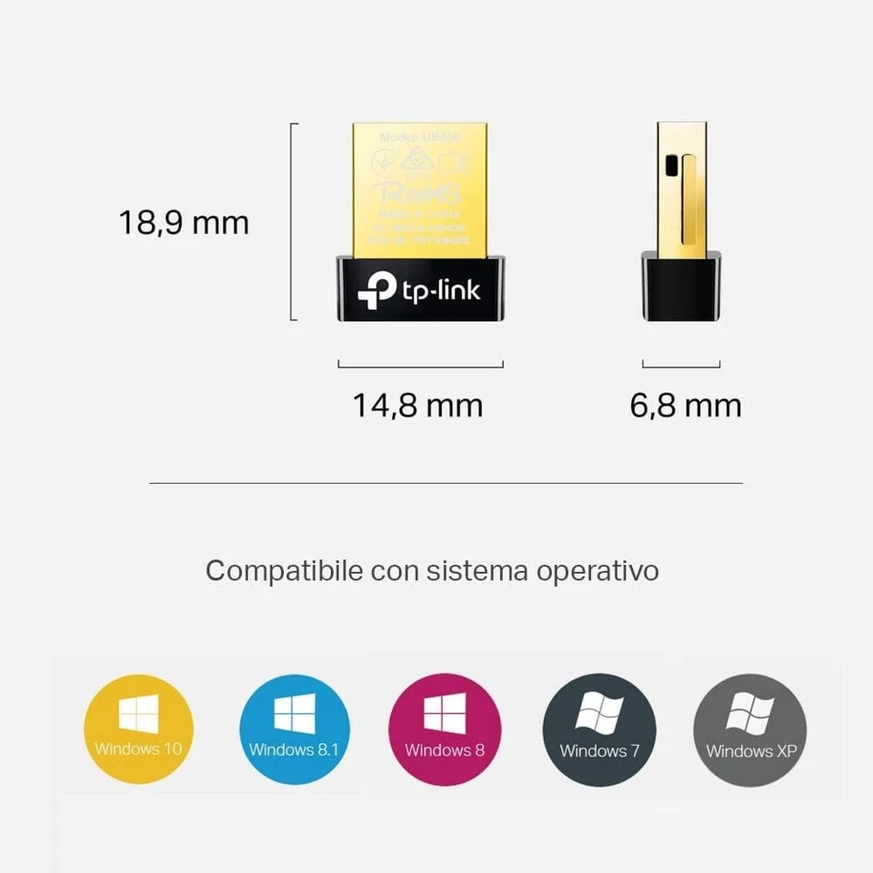 TP-Link UB400 Nano USB 4.0 Mini Bluetooth 4.0 USB - Image 2 of 4