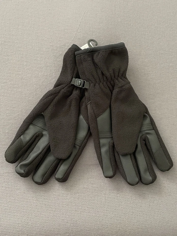 NUEVO CON ETIQUETAS Guantes Timberland Polar Pantalla Táctil con Palma PU T101384C-001 Negro Hombres Pequeños Foto 2 de 4