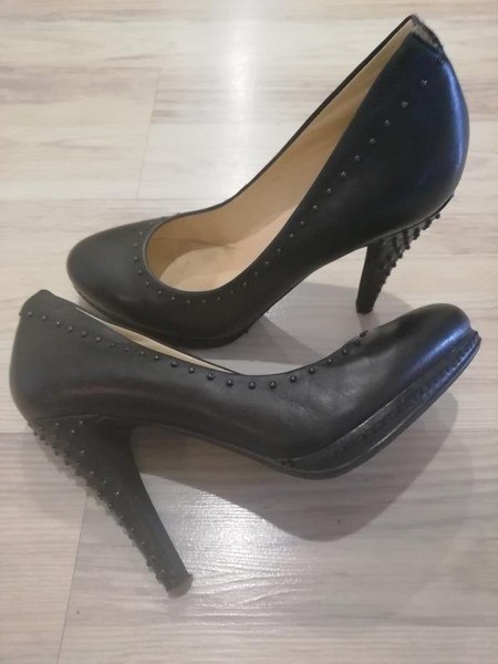 Women Carlo Pazolini Heels Brown Leather 37 #1073