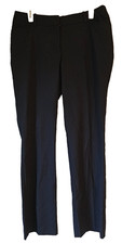 NWOT Liz Claiborne Black Audra Pants Career Trousers Straight Leg Size 8